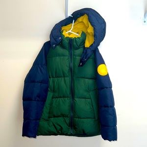 Gap hooded puffer jacket